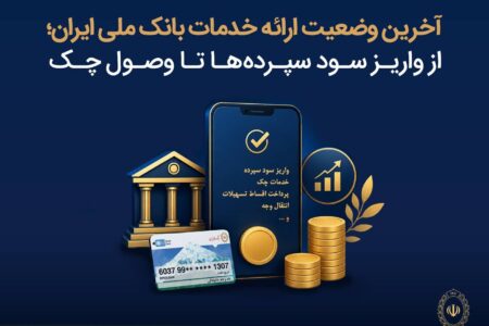 آخرین وضعیت ارائه خدمات بانک ملی ایران؛ از واریز سود سپرده ها تا وصول چک – جمهورآنلاین