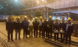 بازدید فنی از روند تولید شمش ریل و ریل ذوب آهن اصفهان