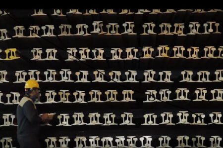 ركوردشكنی ذوب آهن اصفهان در تولید فولاد ریل و نورد ریل