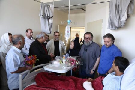 عیادت سینمایی‌ها از هموطنان مجروح شده در حمله اسرائیل