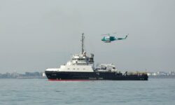 شناور نیروی دریایی فدراتیو روسیه وارد منطقه عمومی رزمایش خزر شد