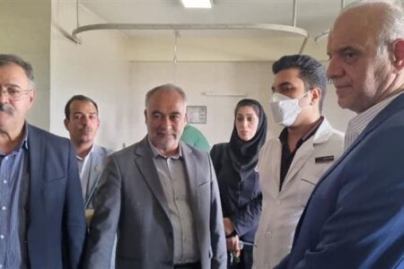 بازدید از بیمارستان شهید مطهری ذوب‌آهن و عیادت از بیماران در آستانه عید غدیر