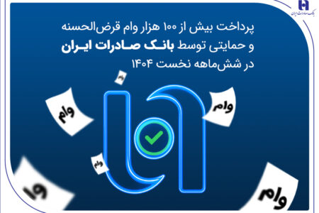 پرداخت بیش از ۱۰۰ هزار وام قرض‌الحسنه و حمایتی در شش‌ماهه نخست ۱۴۰۴