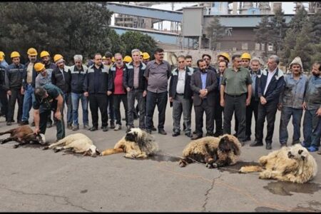 آیین معنوی بدرقه محموله موكب شهدای ذوب‌آهن اصفهان برگزار شد