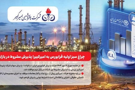 چراغ سبز اولیه فرابورس به امیرکبیر؛ پذیرش مشروط در بازار دوم