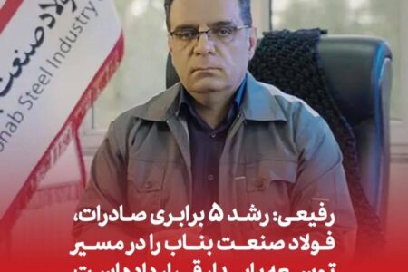 رفیعی: رشد ۵ برابری صادرات، فولاد صنعت بناب را در مسیر توسعه پایدار قرار داده است – جمهورآنلاین